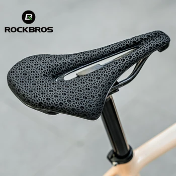 ROCKBROS خفيفة سرج الدراجات 3D الطباعة المتكاملة منطقتين امتصاص الصدمة مريحة MTB الدراجة الطريق مقعد قطع الغيار