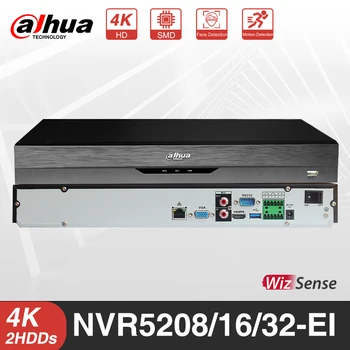 داهوا NVR5208-4KS2 NVR5216-4KS2 NVR5232-4KS2 ترقية NVR5208/16/32-EI 8/16/32 قناة 1U 2HDD 4K WizSense شبكة مسجل فيديو