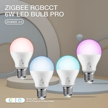 زيجبي 3.0 Gledopto RGBCCT 6W LED ضوء لمبة برو E26/ E27 تغيير لون الديكور داخلي غرفة نوم غرفة معيشة مطبخ التطبيق