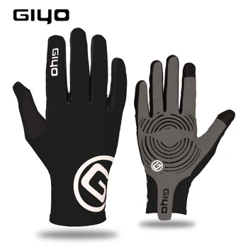 GIYO الرياضية تعمل باللمس الكامل طويل الأصابع جل الرياضية قفازات ركوب الدراجات النساء الرجال قفازات الدراجات MTB الدراجة الطريق ركوب قفازات سباق