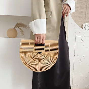 امرأة أنيقة نسج حقيبة حمل 2022 أزياء المرأة حقيبة يد مصمم كبير السرج حقيبة الشاطئ القش حقيبة السفر