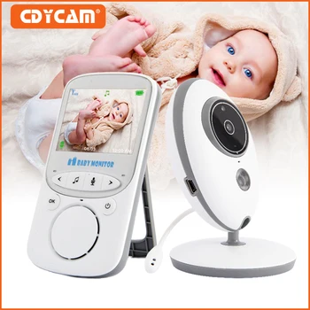 VB605 LCD لاسلكية الصوت والفيديو مراقبة الطفل راديو مربية الموسيقى الداخلي IR 24h المحمولة الطفل الكاميرا الطفل تخاطب جليسة الأطفال