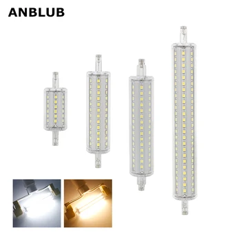 ANBLUB عكس الضوء لمبة R7S الذرة LED SMD 2835 78mm 118mm 135mm 189mm الضوء 5W 10W 15W 20W استبدال مصباح هالوجين 85-265V مصباح