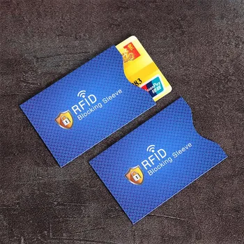 10pcs مجموعة مكافحة سرقة بطاقة RFID حامي البنك بطاقة RFID حجب كم محفظة تأمين الهوية مضاد للسرقة الغطاء الواقي